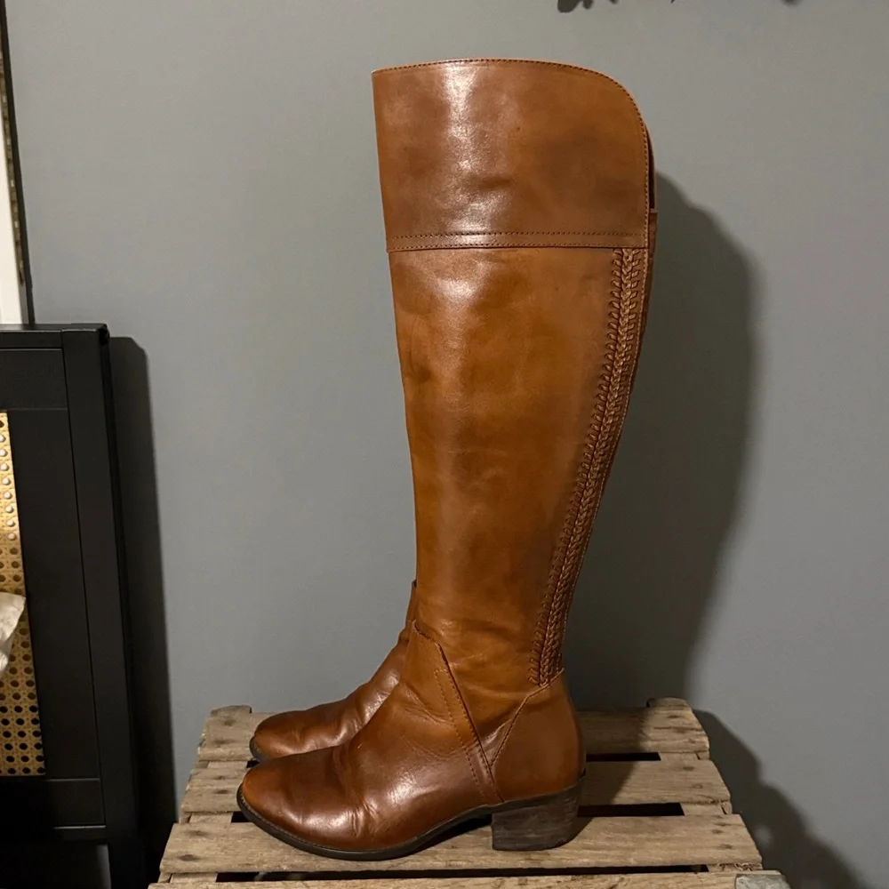 Vince Camuto Pedro‎ Over the Knee Riding Boots Size 7.5 A27